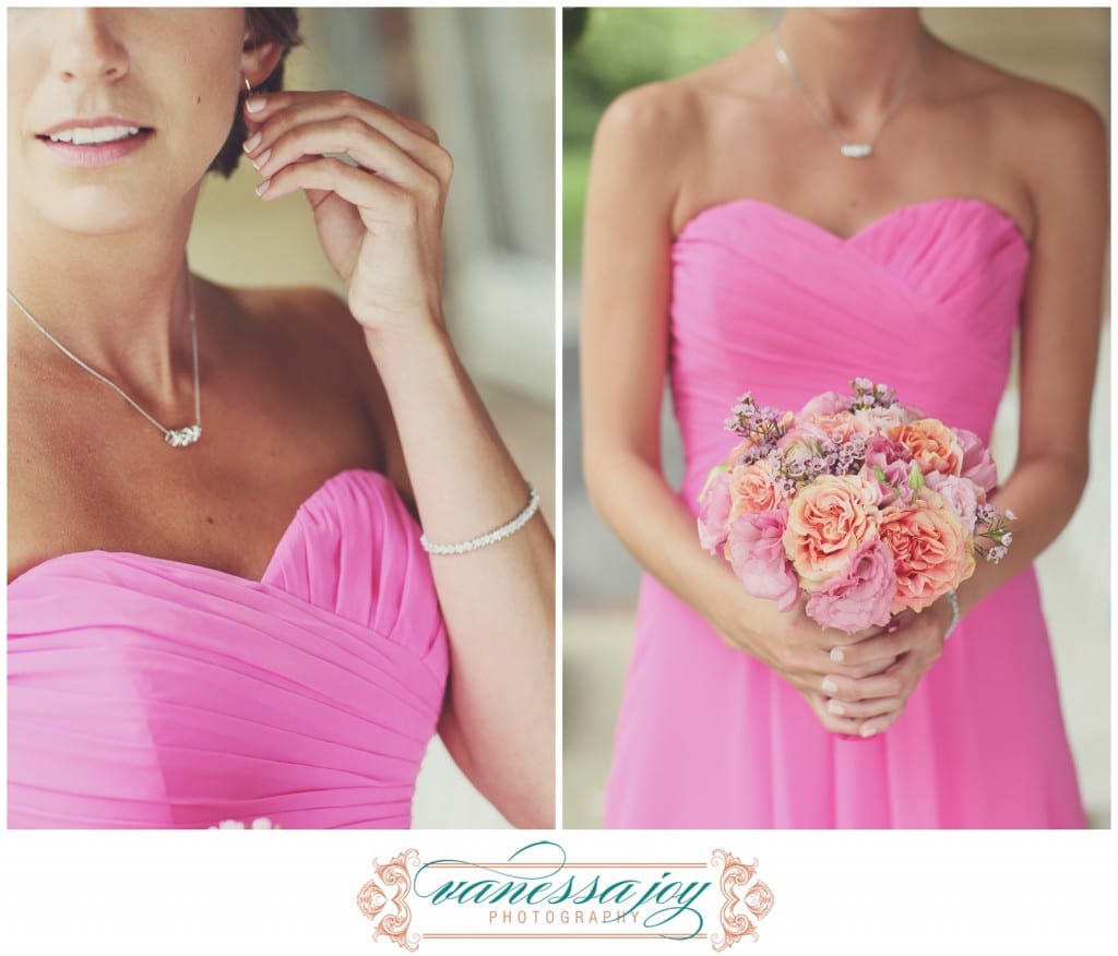 pink bridesmaids dresses