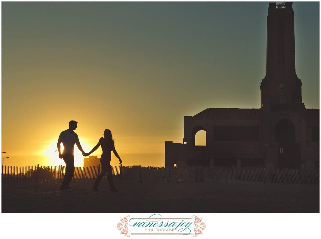 sunset engagement photos