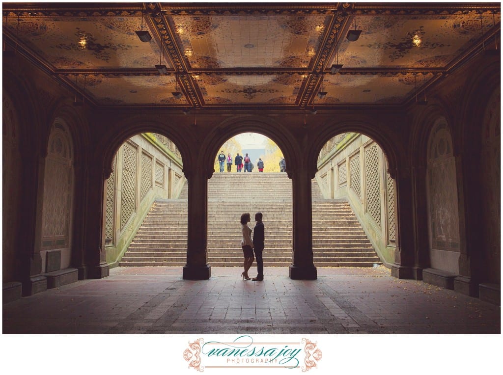 central park engagement photos