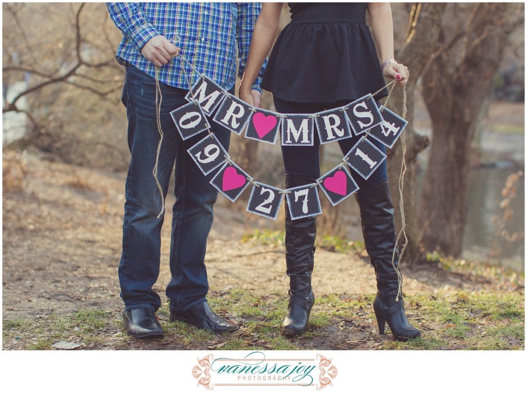 central park engagement photos