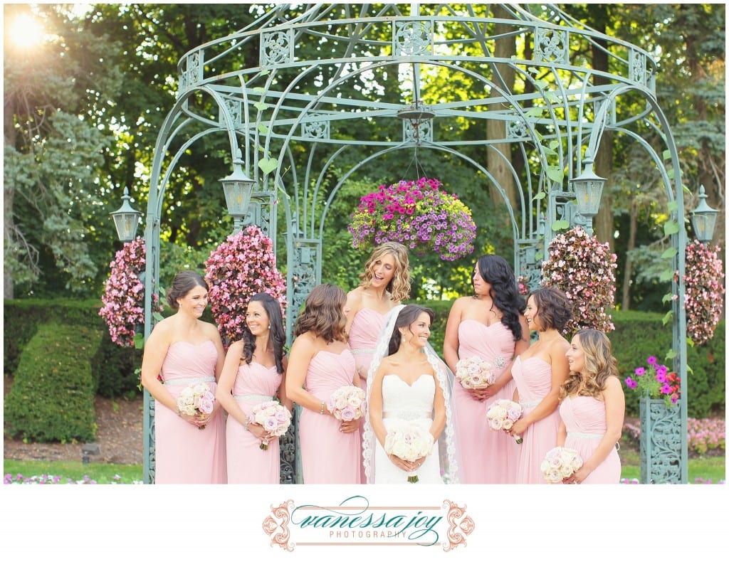 pink bridesmaids dresses