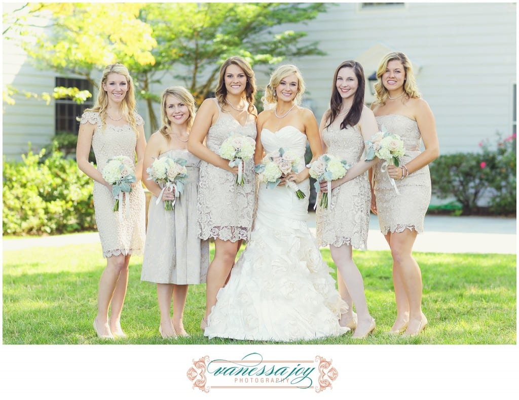 Mismatched bridesmaid dresses