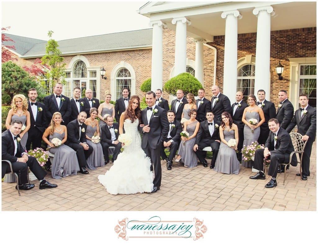 Large bridal party photos