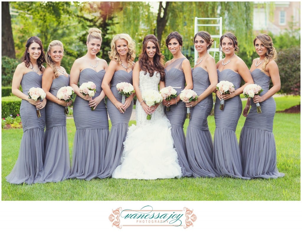 gray bridesmaid dresses