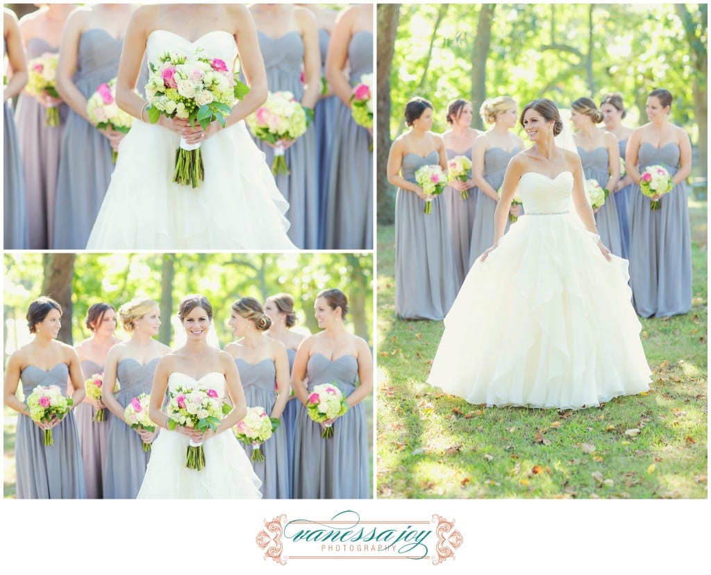 gray bridesmaid dresses