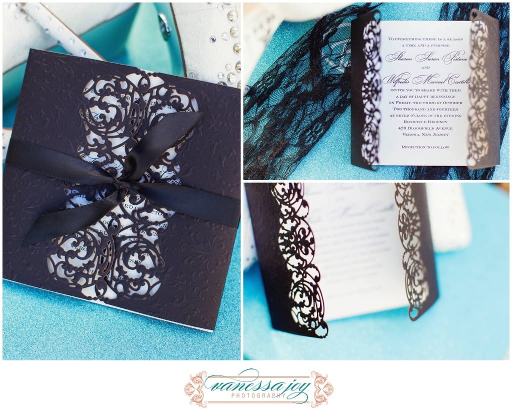 black lace wedding theme