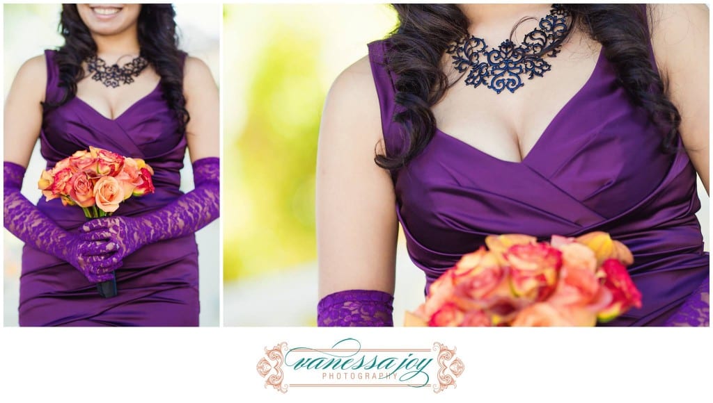 purple and orange wedding colors