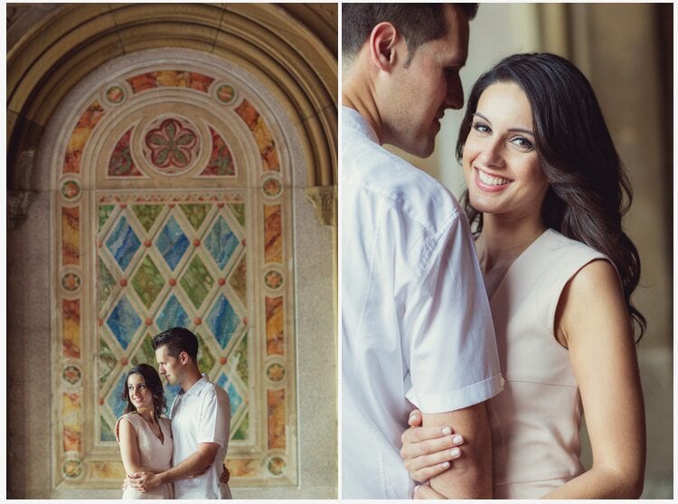 central park engagement photos