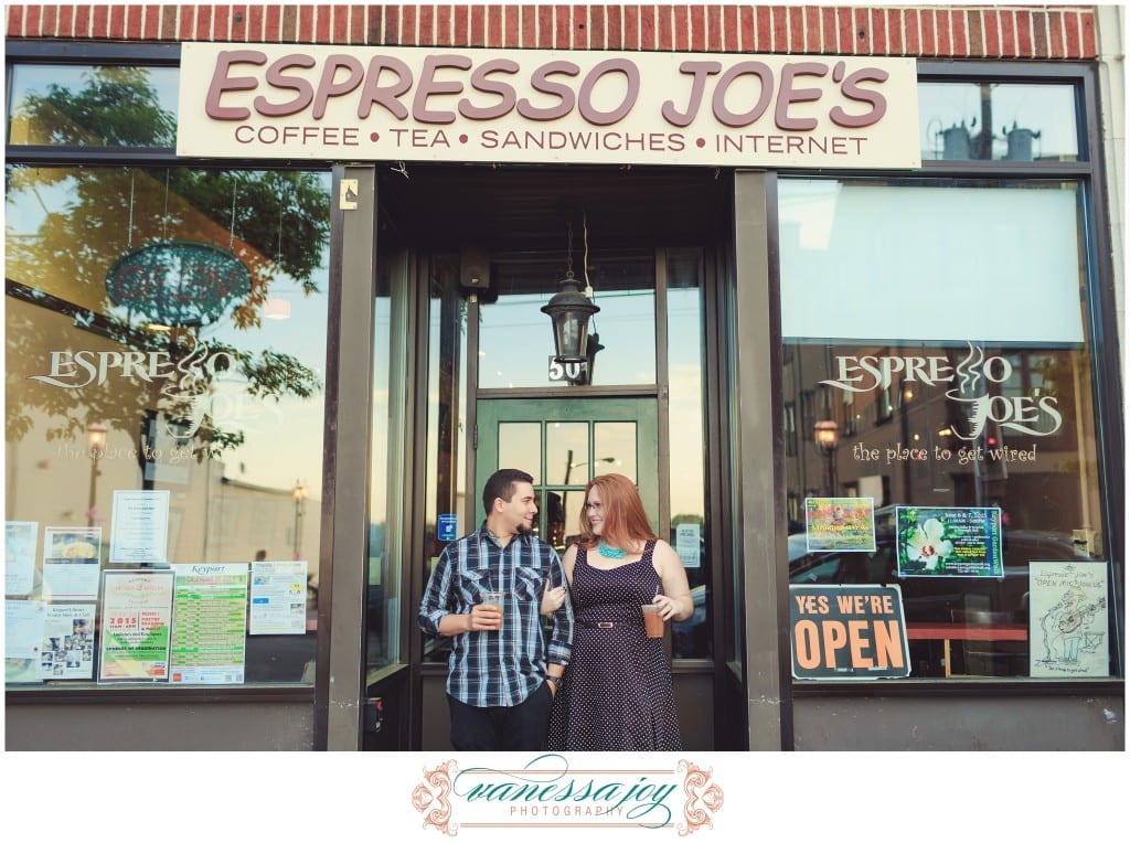 keyport engagement photos, espresso joes