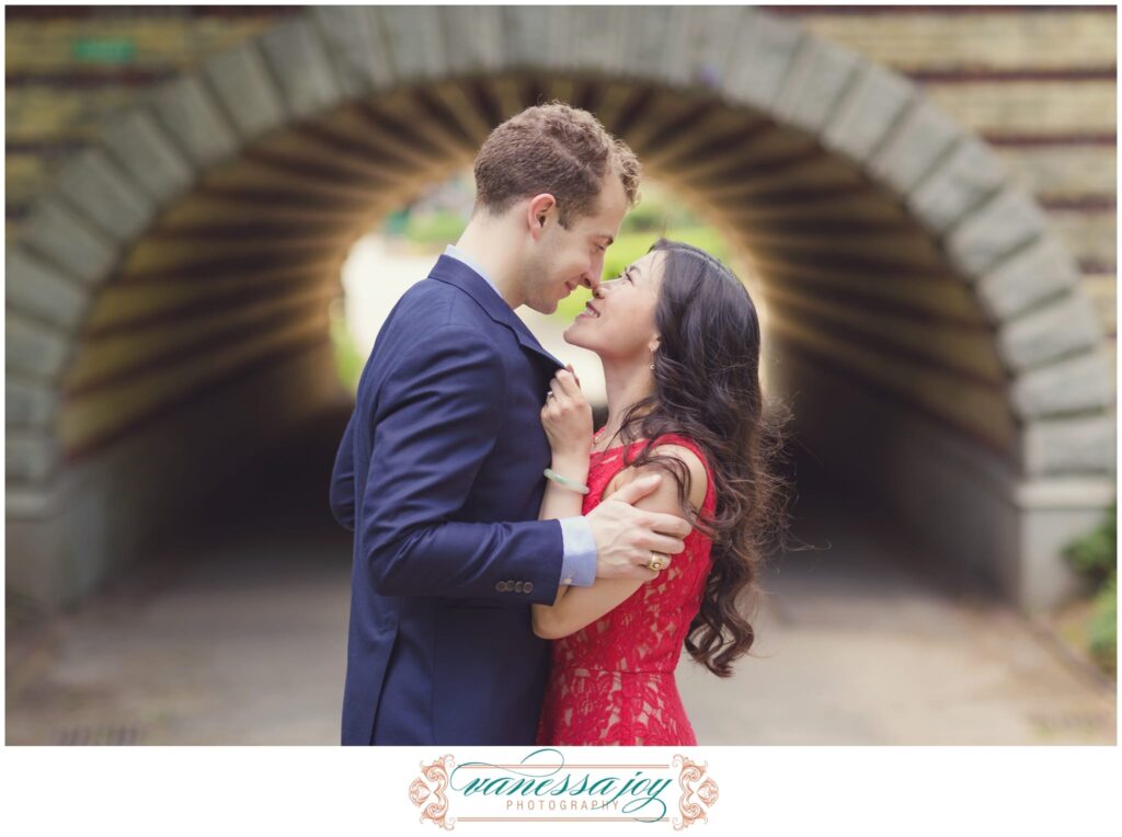 central park engagement photos