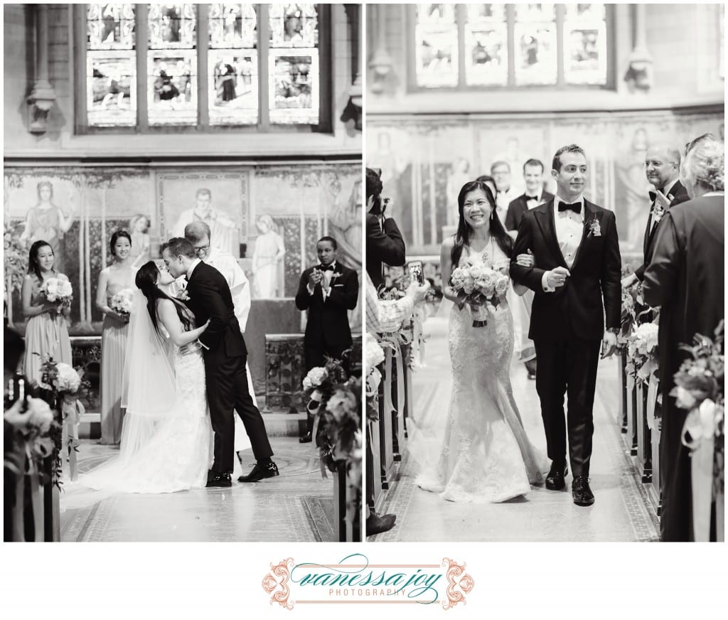 Statler hotel, black and white wedding photos