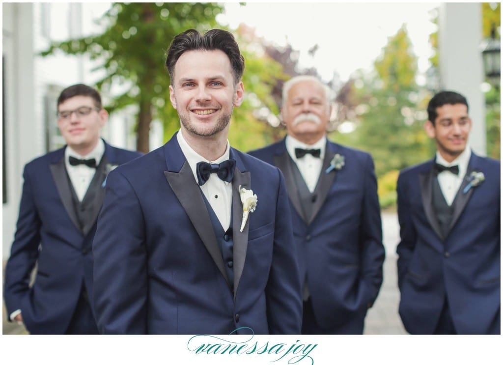 navy blue tuxedo wedding