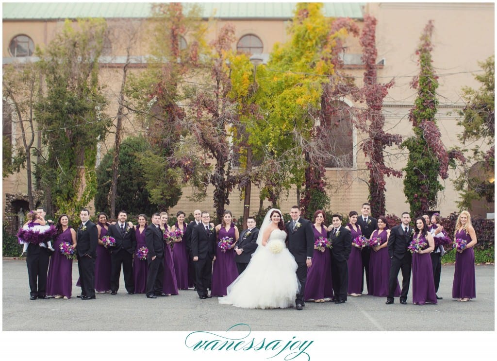 large bridal party photos