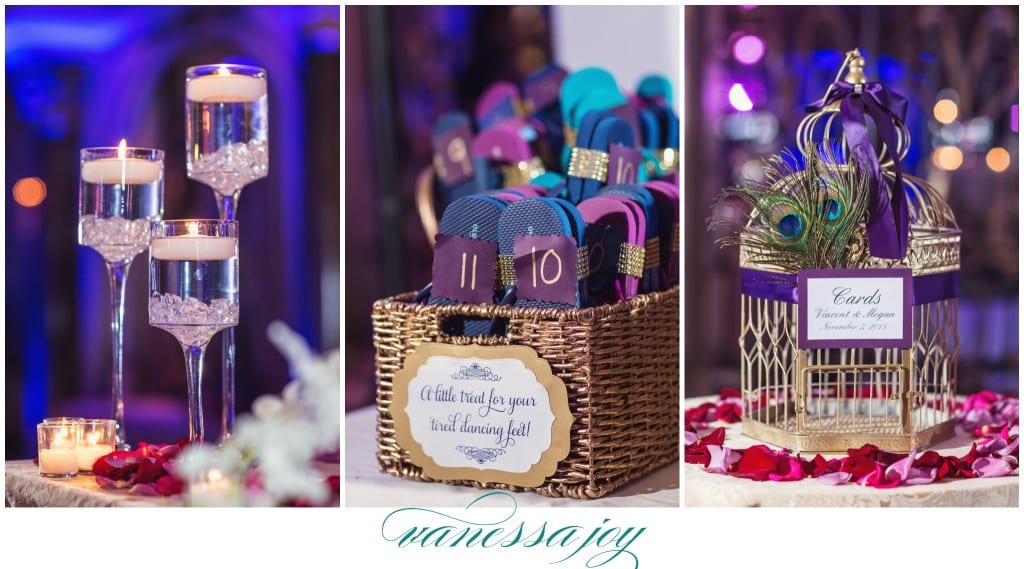 peacock theme wedding details