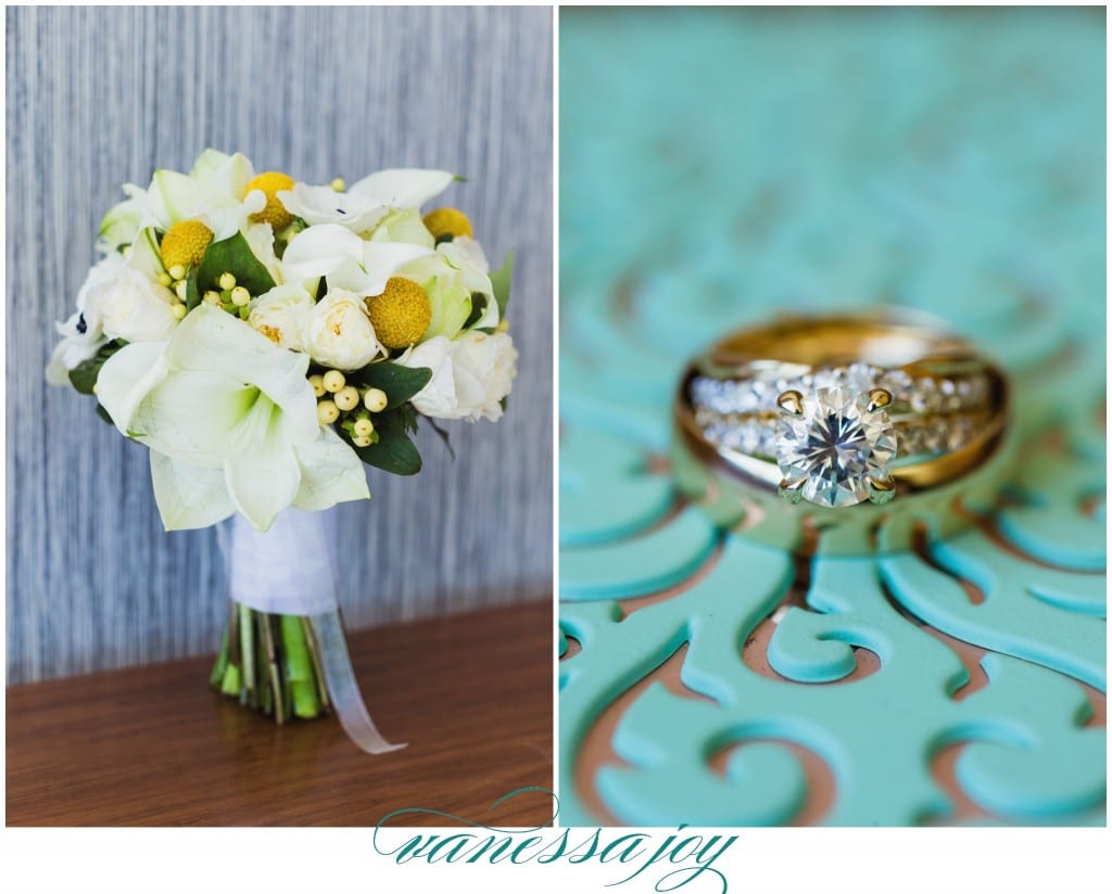 yellow and turquoise wedding