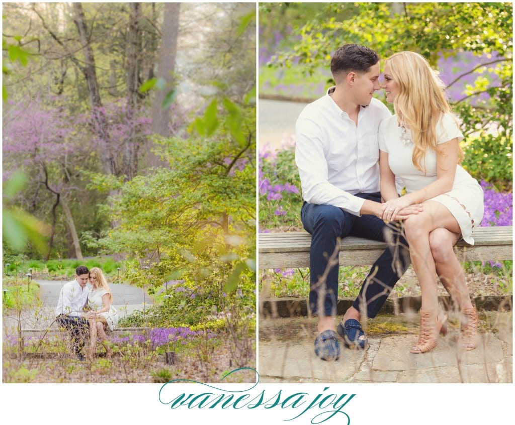 longwood gardens engagement photos, whimsical engagement photos