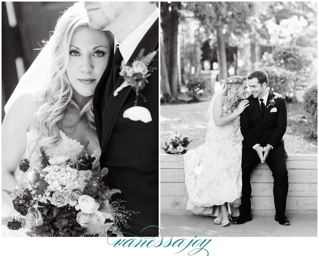 black and white wedding photos