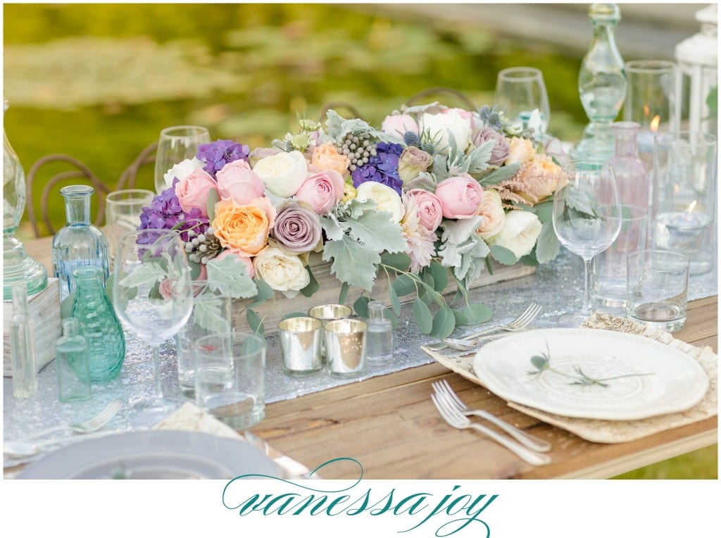 pastel wedding floral design