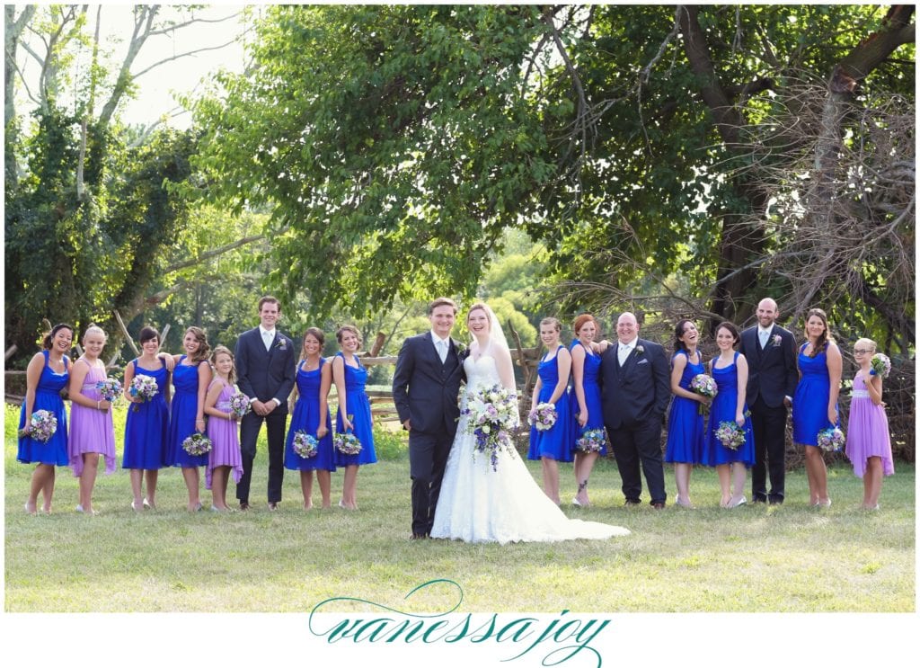 Large bridal party photo ideas