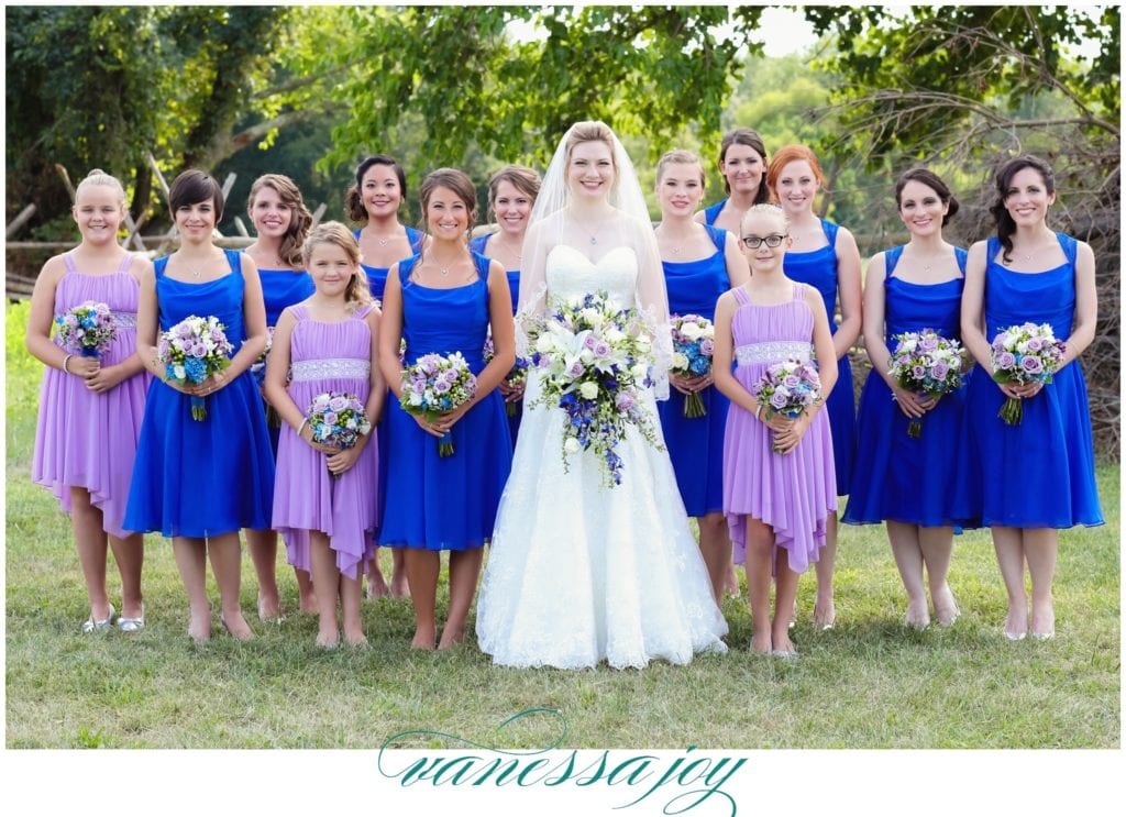 Large bridal party photo ideas