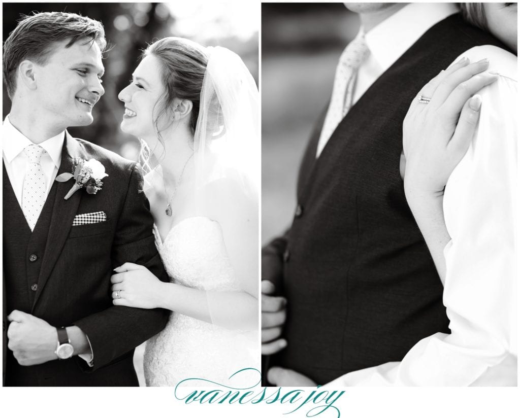 black and white wedding photos