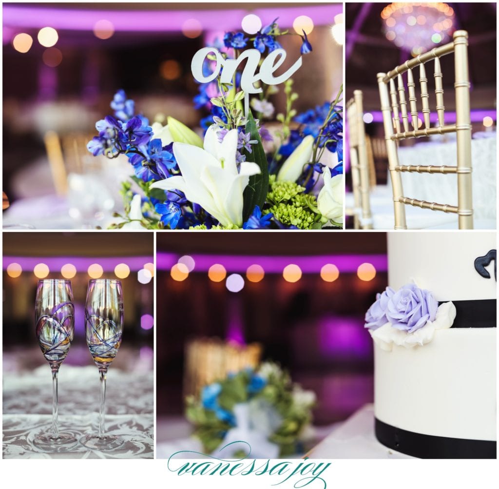 NJ wedding, purple and blue wedding