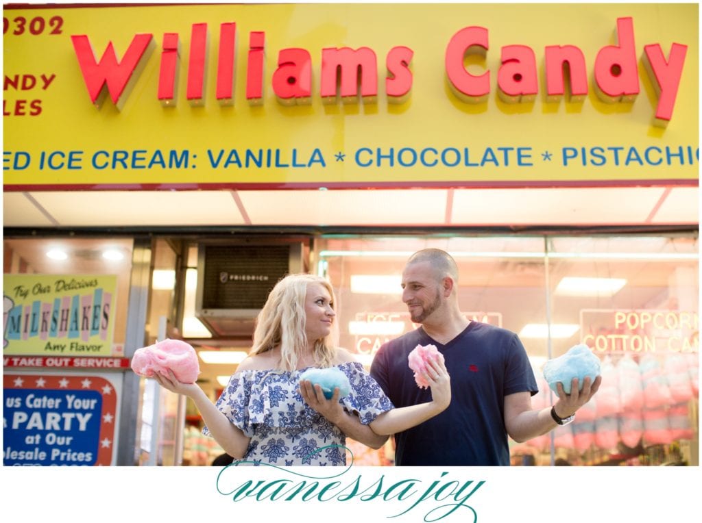 coney island engagement photos