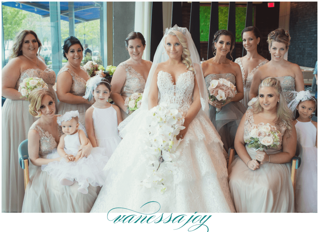 large bridal party photos