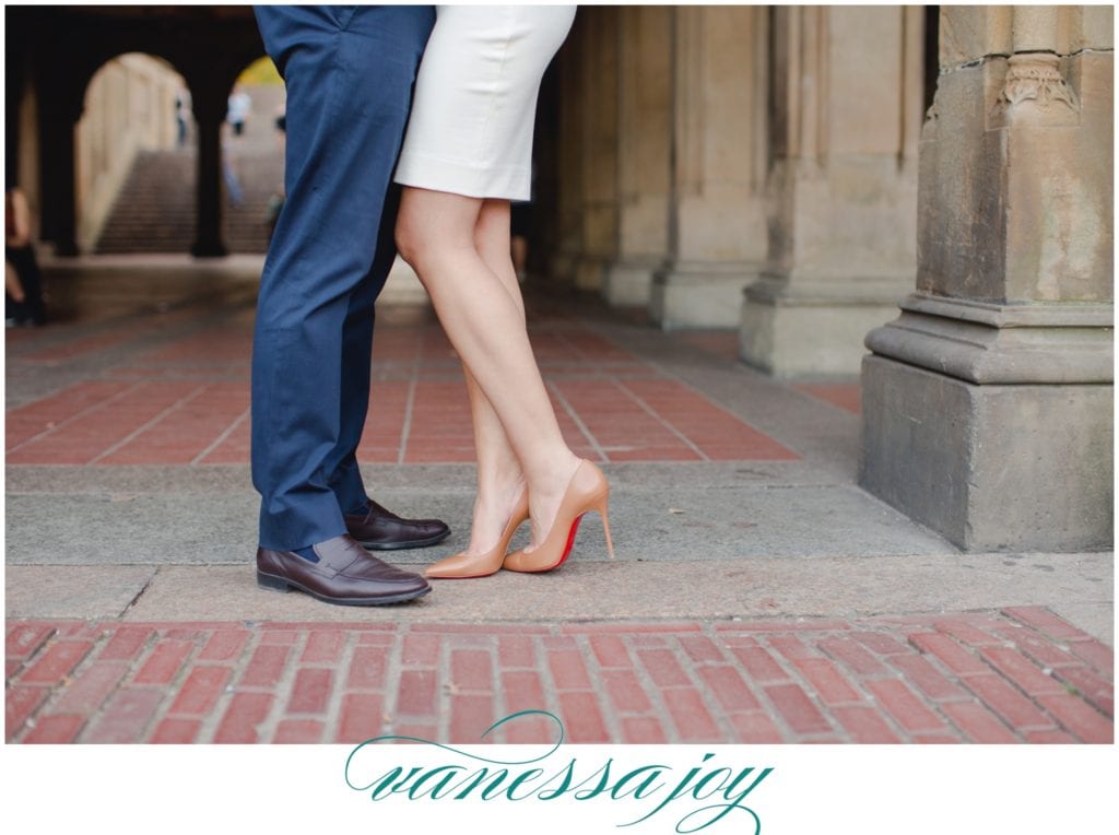 central park engagement photos