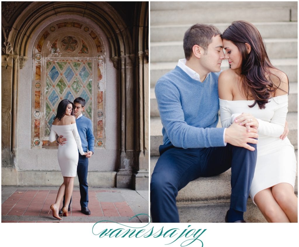 central park engagement photos