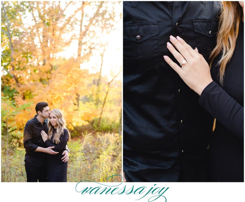 round cut diamond engagement ring, hillsborough park photos