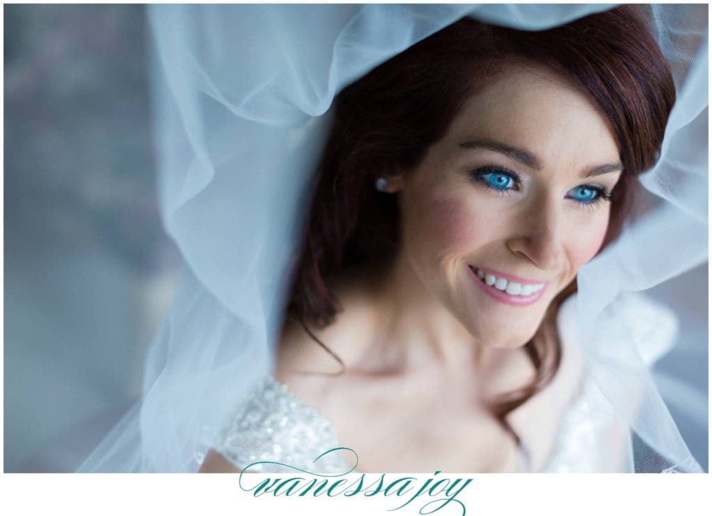 bridal portraits with a veil