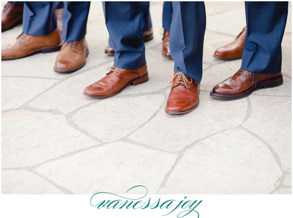 Grooms Brown Shoe Detail