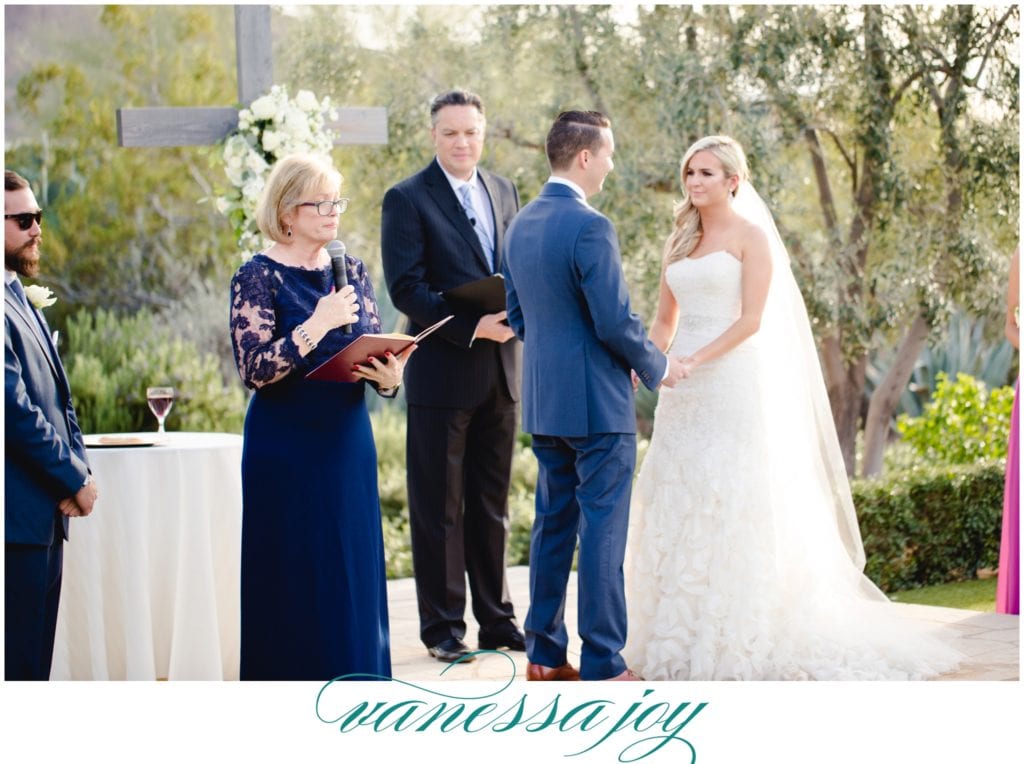 Meaningful Reading at Arizona Wedding 