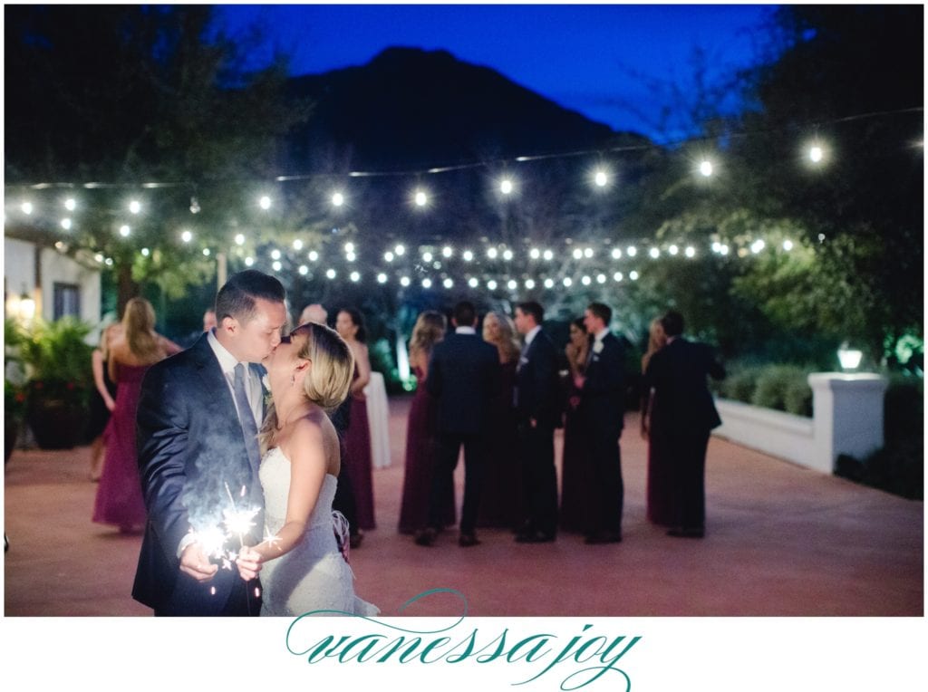 Wedding Sparkler Kiss