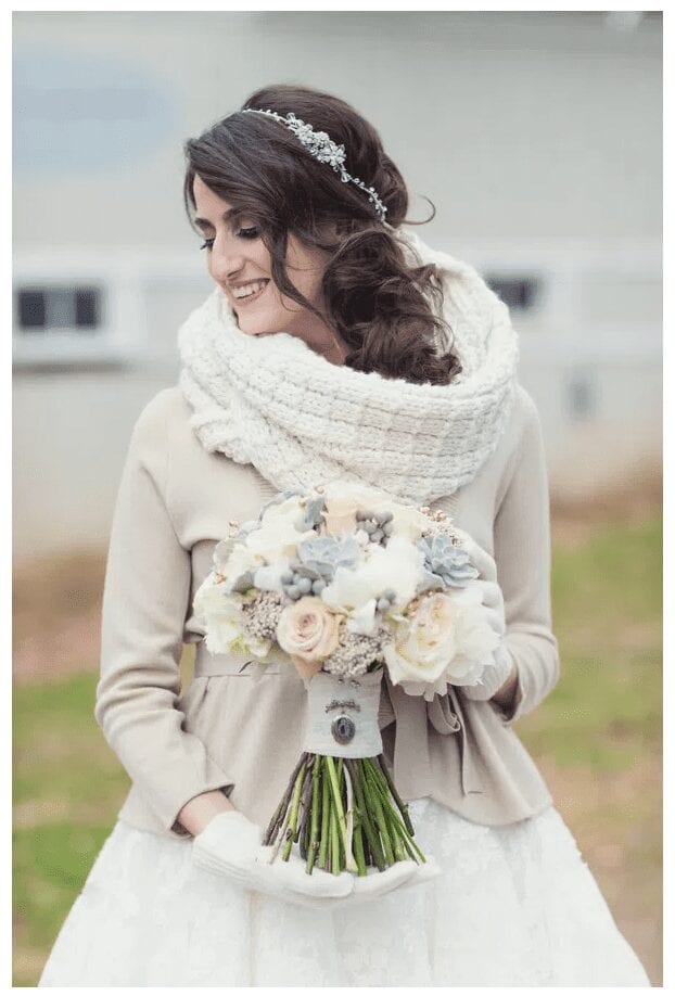 classic white winter wedding