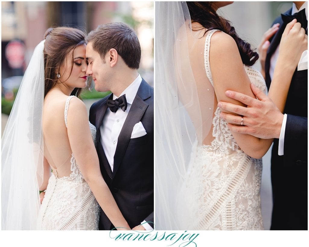 romantic wedding photos on wall street NYC