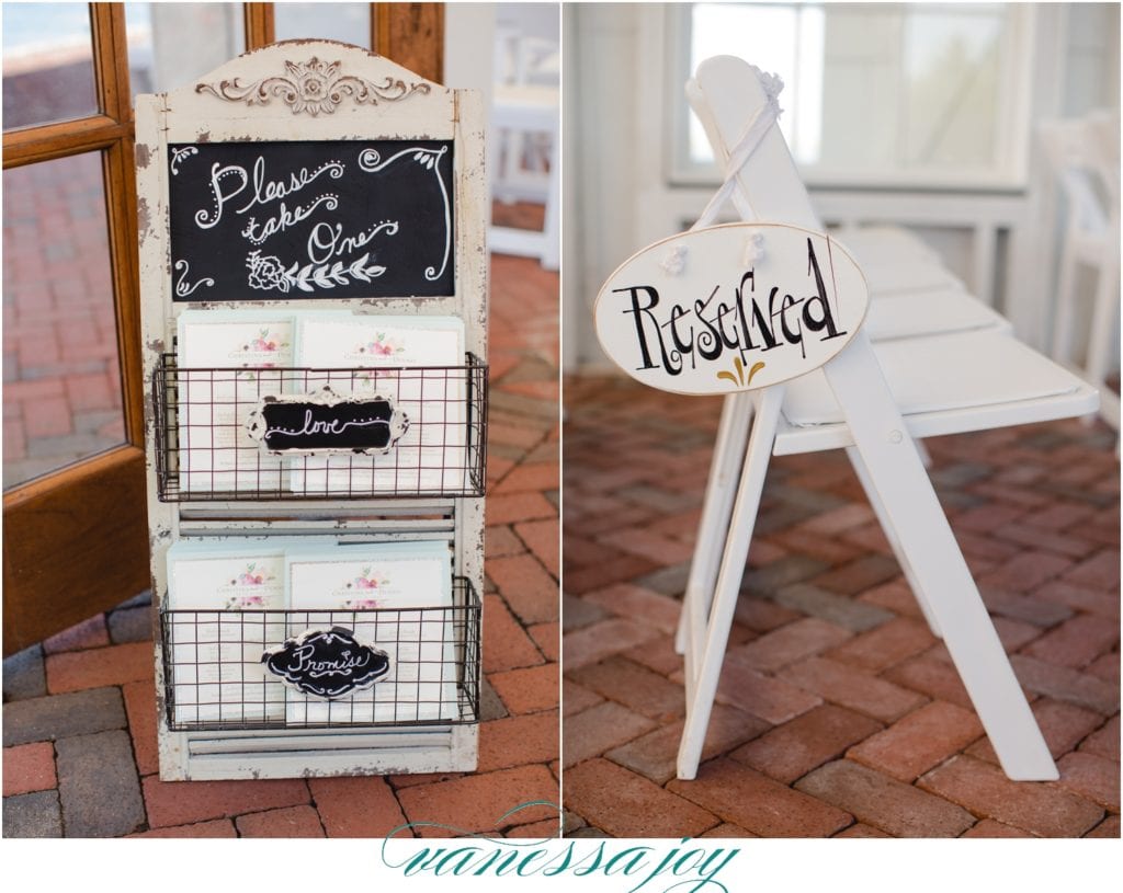 Wedding Signs, Mallard Island Yacht Club Wedding