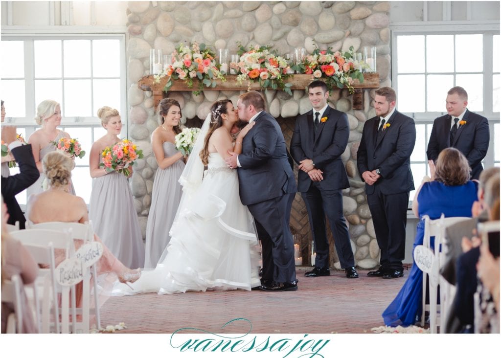 First Kiss Photo at Mallard island yacht club