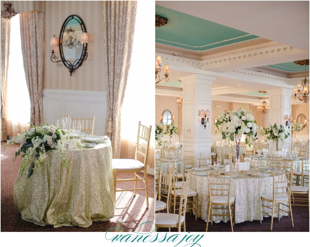 Tall White Flower Centerpieces, Mallard Island Yacht Club Wedding