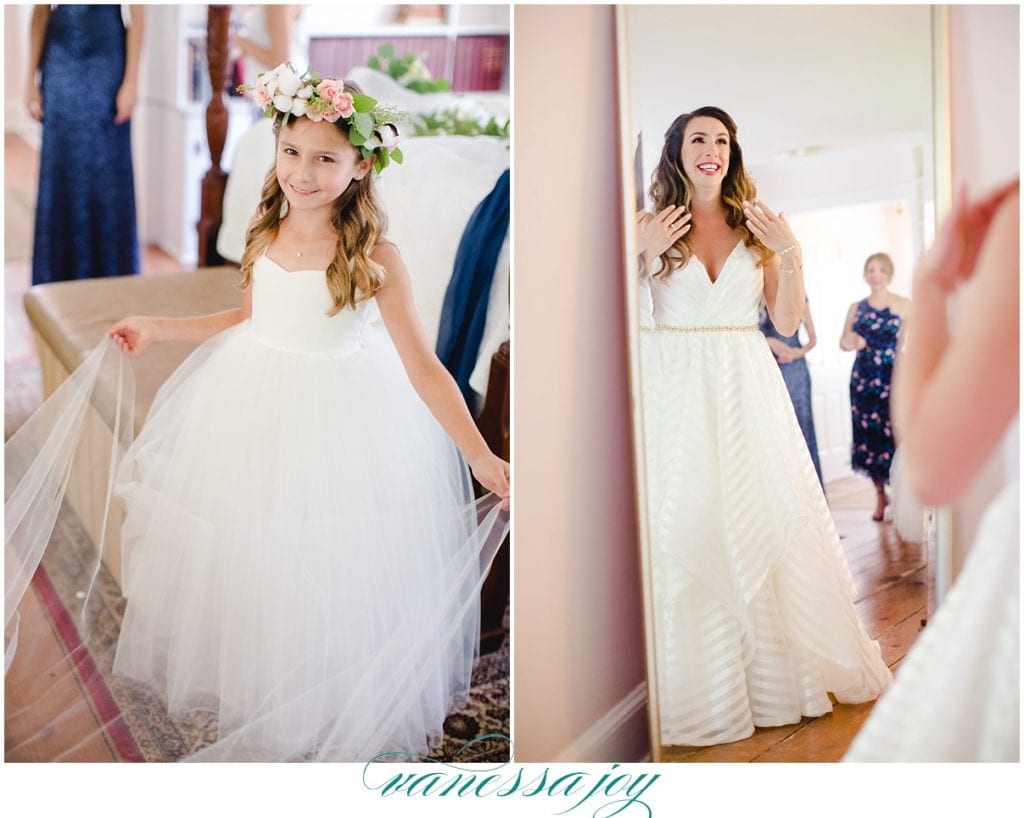 flower girl with a flower crown, hayley paige bride