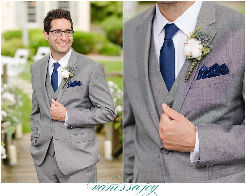 gray and indigo groomsman ideas