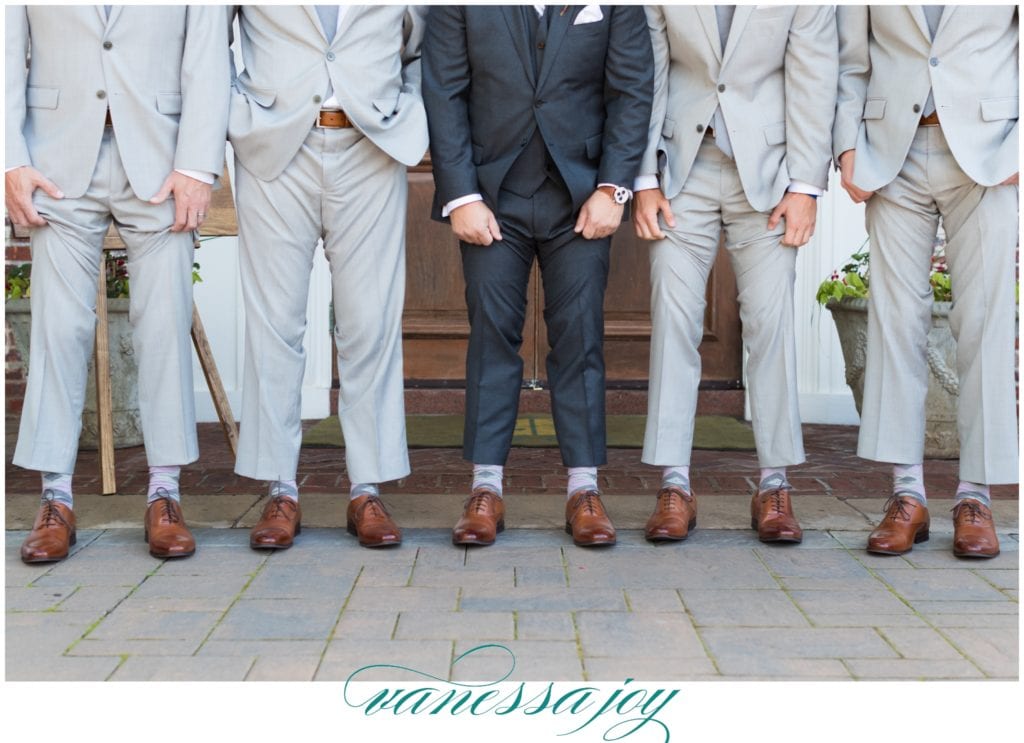 brown groomsmen shoes, wedding details, unique socks for groomsmen