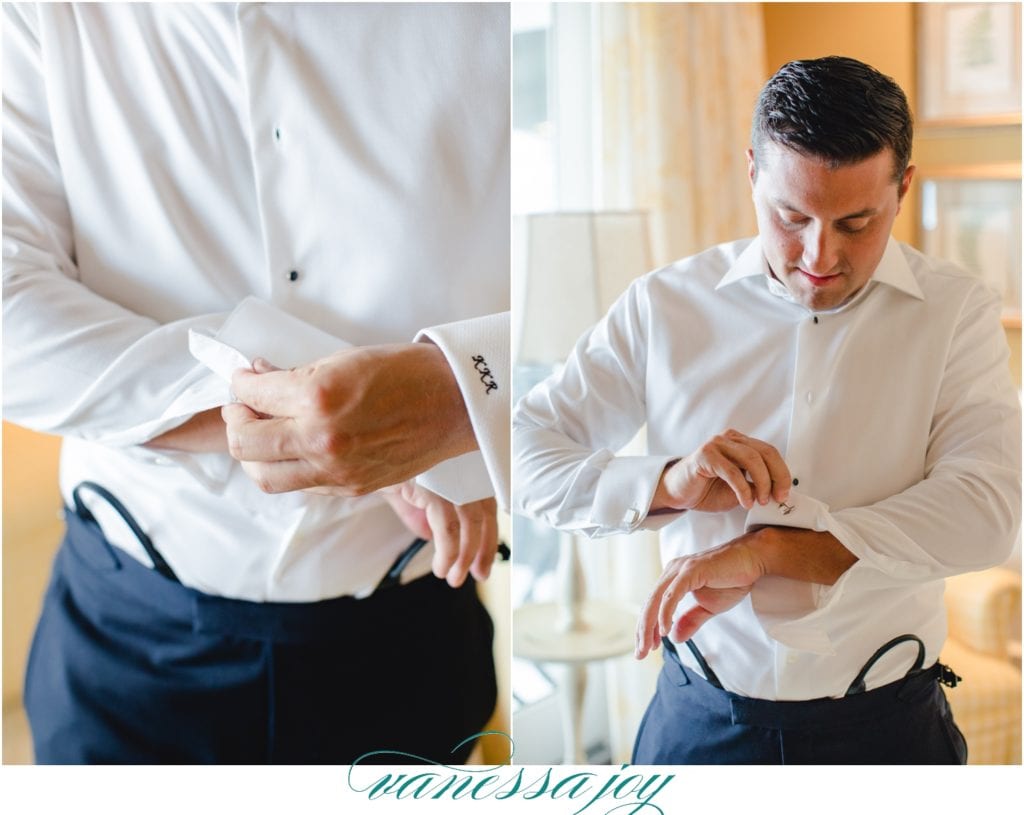 groom prep details, custom Hugo boss, mallard island wedding