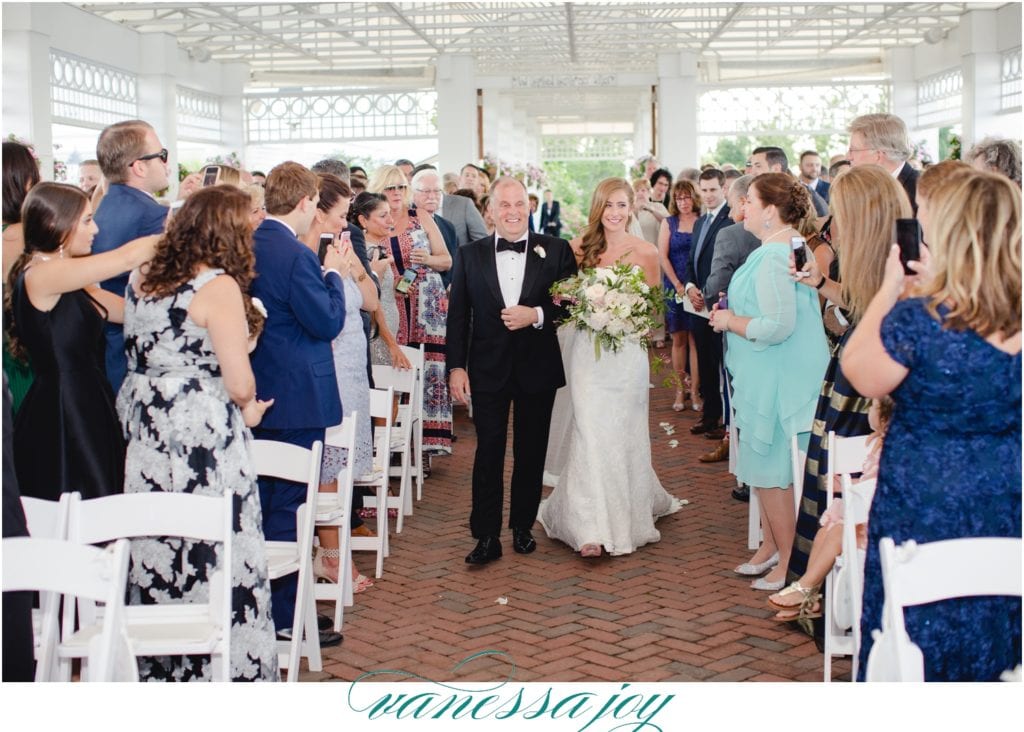 father and daughter down the isle, mallard island weddings