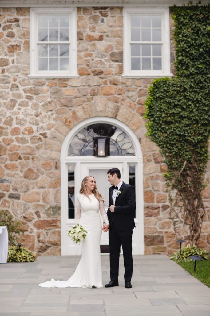 portrait of bride and groom, fiddler's elbow country club wedding