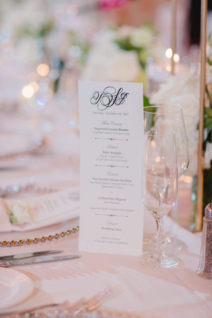 wedding menu inspiration, wedding reception decor 