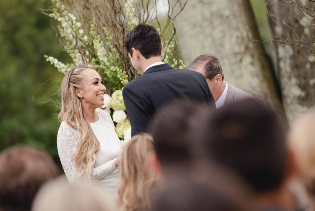 fiddler's elbow country club wedding, bride and groom