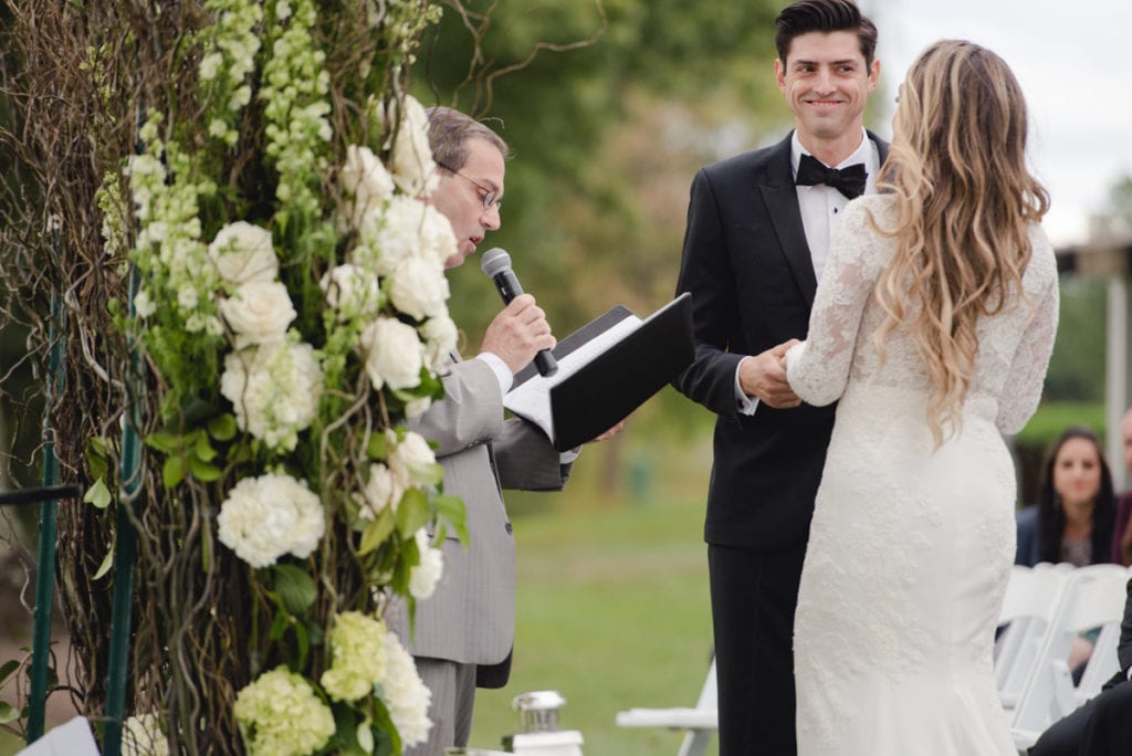 groom, ceremony at fiddler's elbow country club