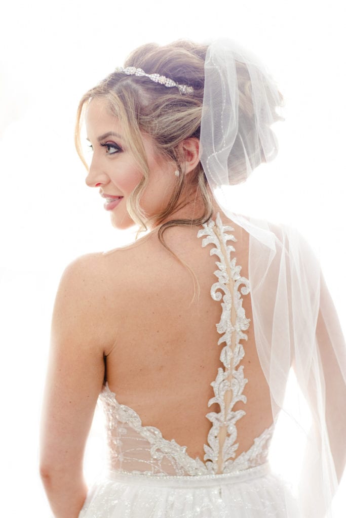 Berta wedding gown details 